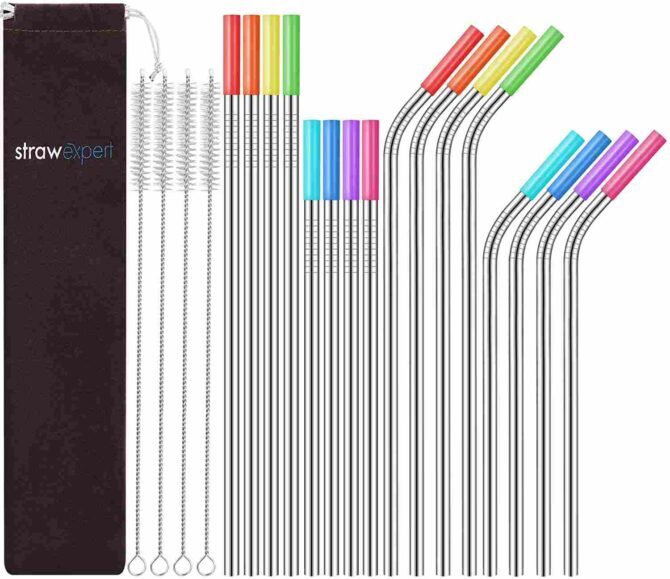 Straw Covers Cap 12pcs Silicone Straw Tips Covers Cute Silicone Reusable Drinking Straw Tips Lids Strawberry Straw Topper Straw Plugs for Straw Tips