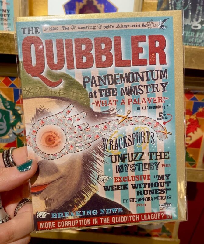 Harry Potter Store New York - The Quibbler - MinaLima Shop