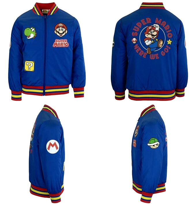 Nintendo Super Mario Bomber Jacket, Mario and Luigi Bomber Jacket