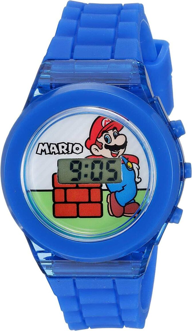 Nintendo Accutime Super Mario Boys' Quartz Digital Kids Watch