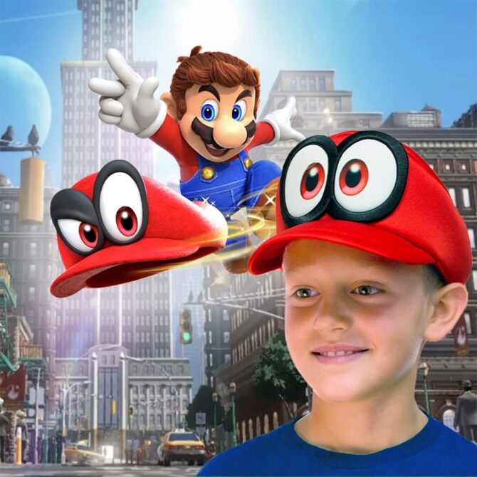 Super Mario Odyssey Cappy Hat Kids Cosplay