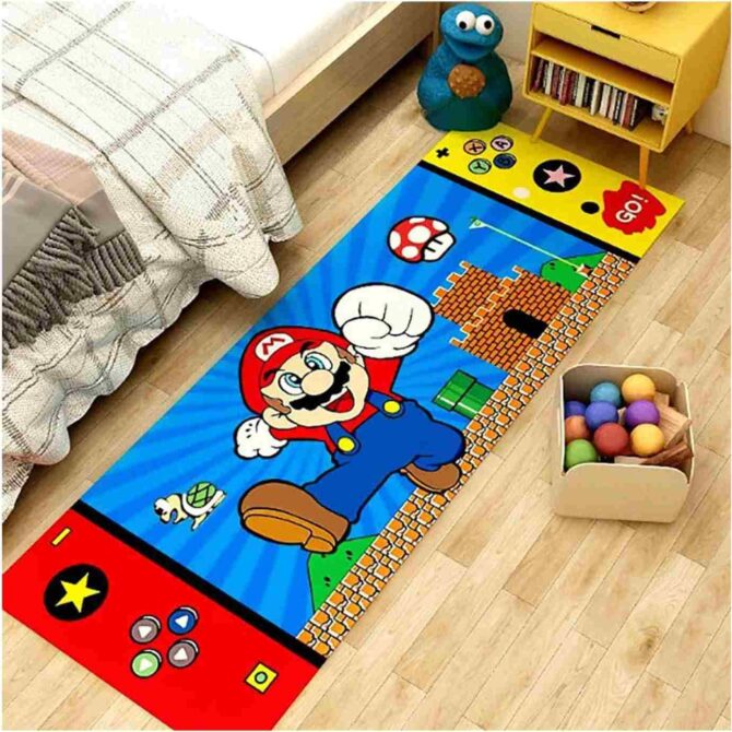 Super Mario Print Area Rug