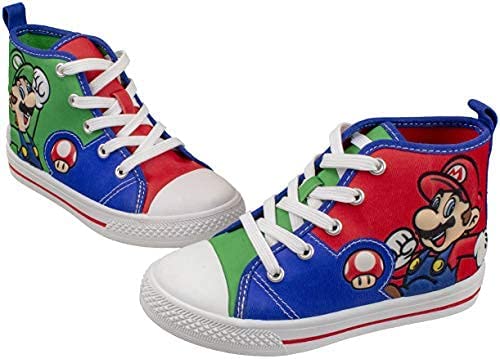 Super Mario and Luigi Hi Top Sneakers