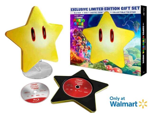 The Super Mario Bros. Movie Limited Edition Giftset with Collectible Tin Star (Walmart Exclusive)(Blu-ray + DVD + Digital Copy)