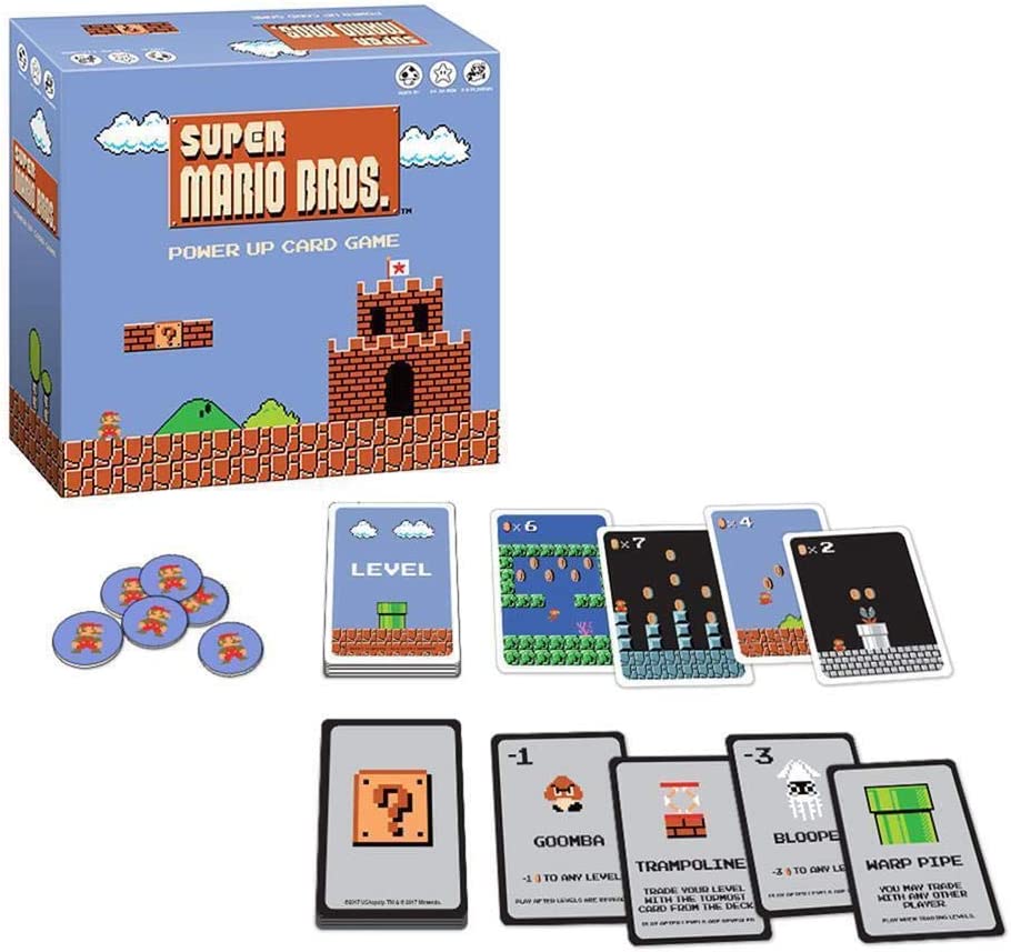 USAOPOLY Super Mario Bros Power Up Card Game