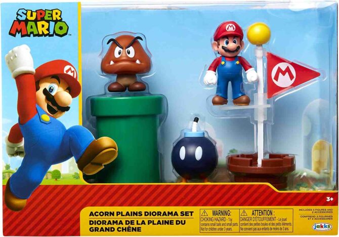 Super Mario Nintendo Acorn Plains 2.5” Figure Multipack Diorama Set