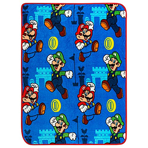 Super Mario & Luigi Throw Blanket