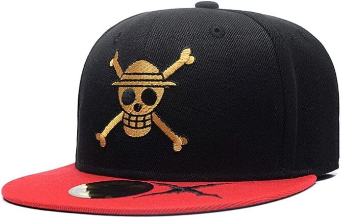 One Piece Jolly Roger Snapback Hat Baseball