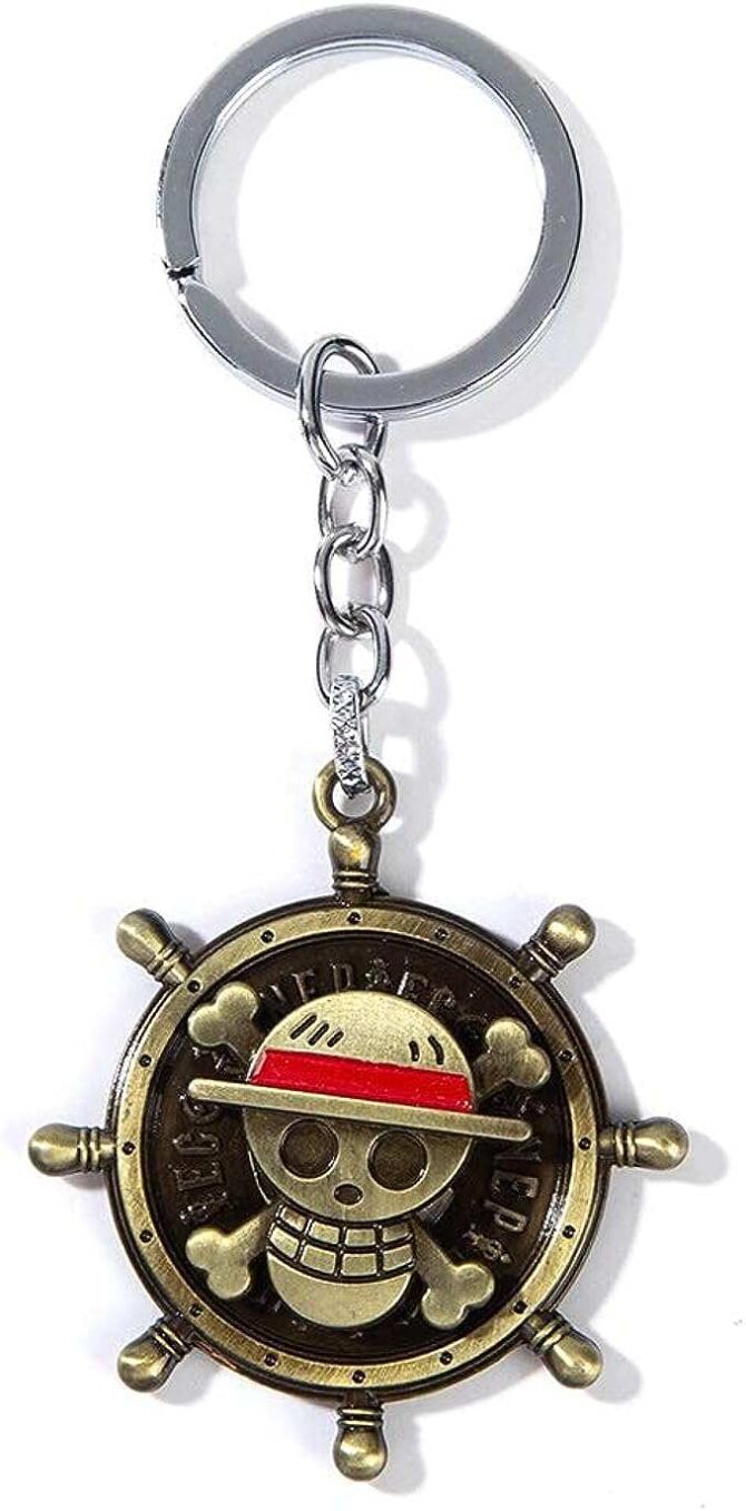 One Piece Keychain Pirate Skull Jolly Roger