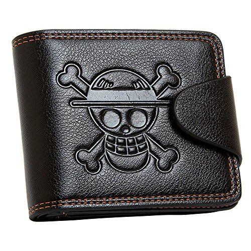One Piece Wallet - Monkey D Luffy Straw Hat Pirates Jolly Roger
