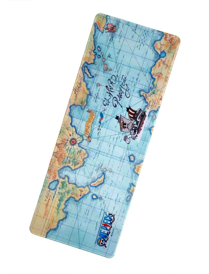 One Piece Map Wide Mousepad