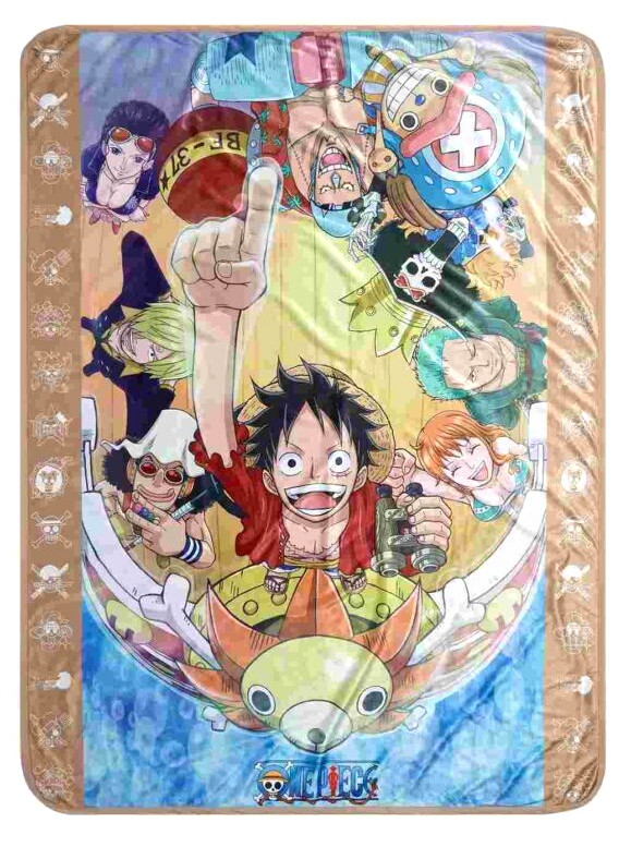 One Piece Group Portrait Throw Blanket