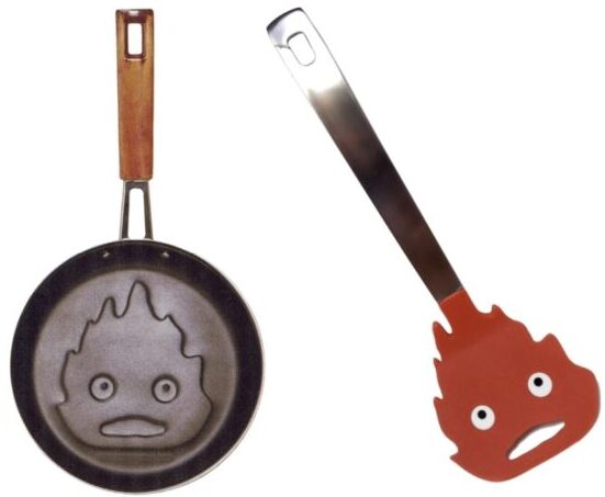 Studio Ghibli - Howl's Moving Castle - Calcifer Frying Pan and Spatula