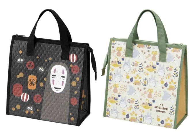 Spirited Away and My Neighbor Totoro Thermal Insulated Lunch Bag with Zip Closure