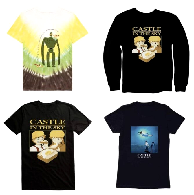 Studio Ghibli Castle In The Sky T Shirts Sweatshirt Crewneck Apparel