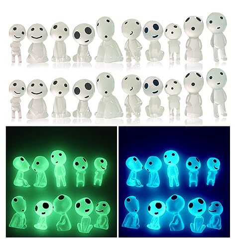 Kodamas Glow in the Dark Figures - Princess Mononoke Studio Ghibli