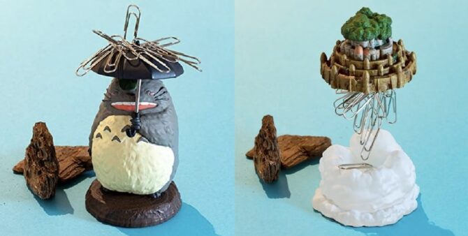 My Neighbor Totoro and Castle in The Sky Laputa Castle Paper Clip Holder Studio Ghibli