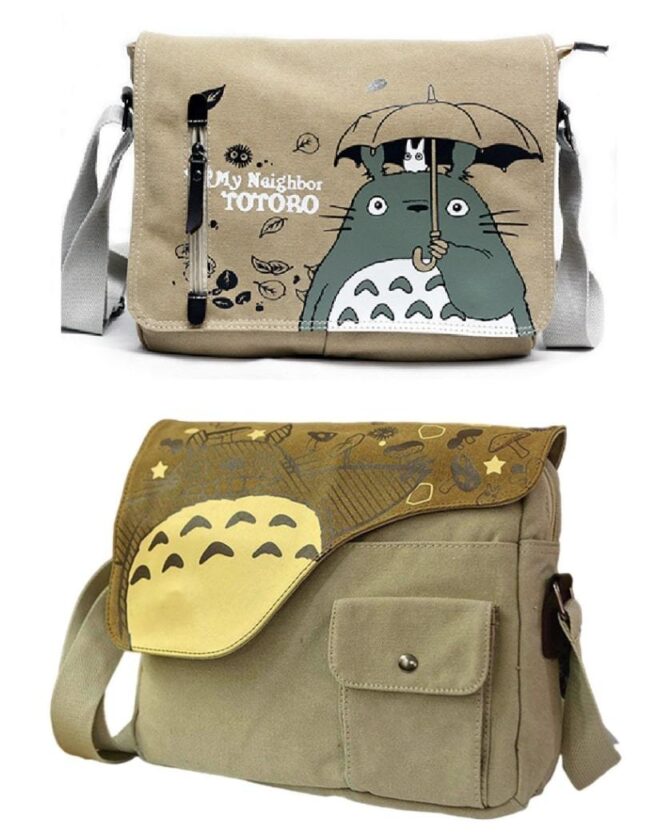 My Neighbor Totoro Canvas Messenger Bags Crossbody Studio Ghibli