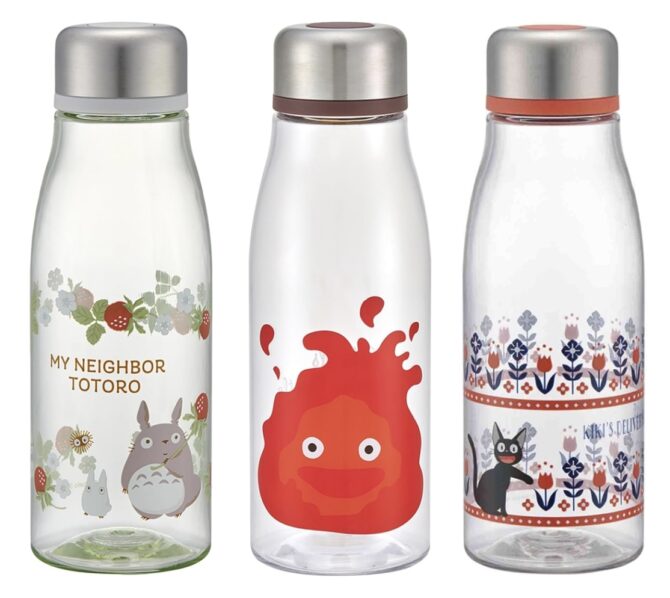 Studio Ghibli Water Bottle with Infuser by Skater - My Neighbor Totoro, Howl's Moving Castle, Kiki's Delivery Service