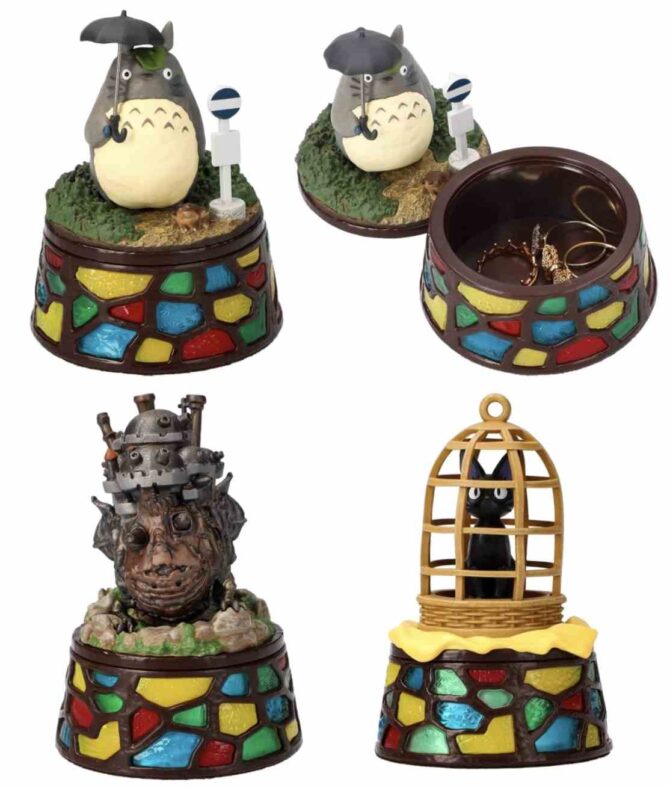 Studio Ghibli Accessory Box - My Neighbor Totoro - Howl's Moving Castle - Kiki's Delivery Service