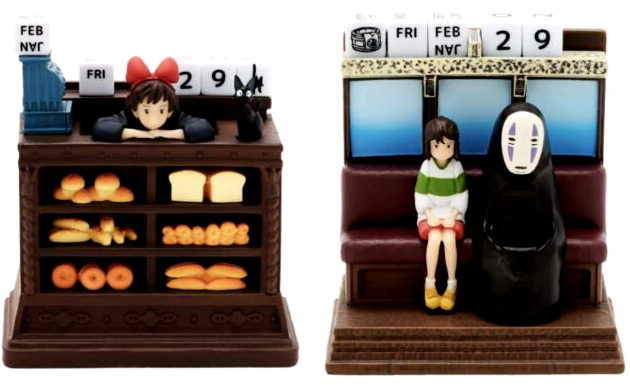 Studio Ghibli's Spirited Away and Kiki's Delivery Service Perpetual Calendar