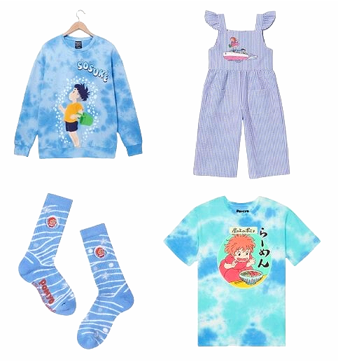 Studio Ghibli Ponyo Apparel Clothes Shirt Socks