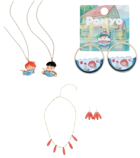 Ponyo-inspired jewelry pieces