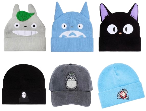 Studio Ghibli Hats My Neighbor Totoro - Kiki's Delivery Service Jiji Black Cat - Ponyo - Spirited Away No Face