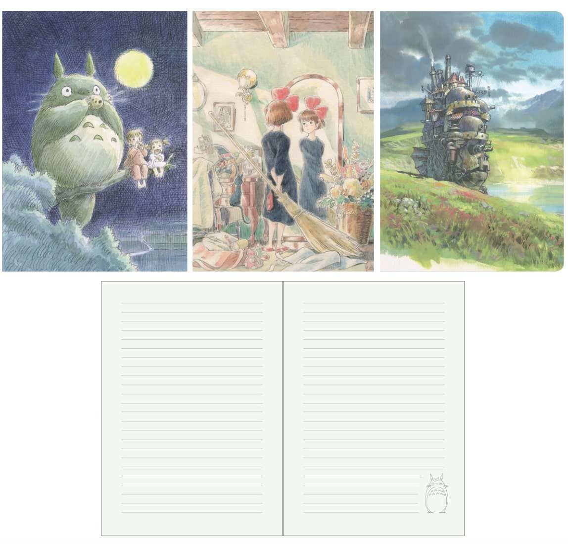 Studio Ghibli - Hayao Miyazaki Concept Art Notebooks - My Neighbor Totoro - Kiki's Delivery Service - Howl's Moving Castle