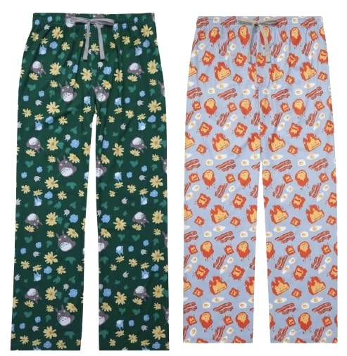 Studio Ghibli Sleep Pants - Pajamas - PJS - My Neighbor Totoro - Howl's Moving Castle - Calcifer