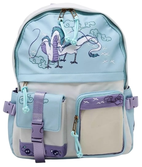 Studio Ghibli Haku Dragon Multi-Pocket Backpack